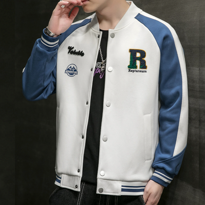 Mens Two Tones "R" Letterman Jacket