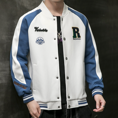 Mens Two Tones "R" Letterman Jacket