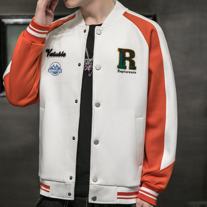 Mens Two Tones "R" Letterman Jacket