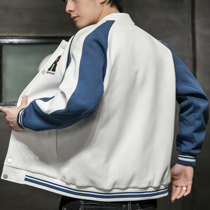 Mens Two Tones "R" Letterman Jacket