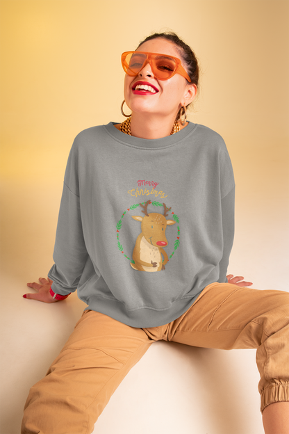 Womens Holiday Theme Sweatshirt