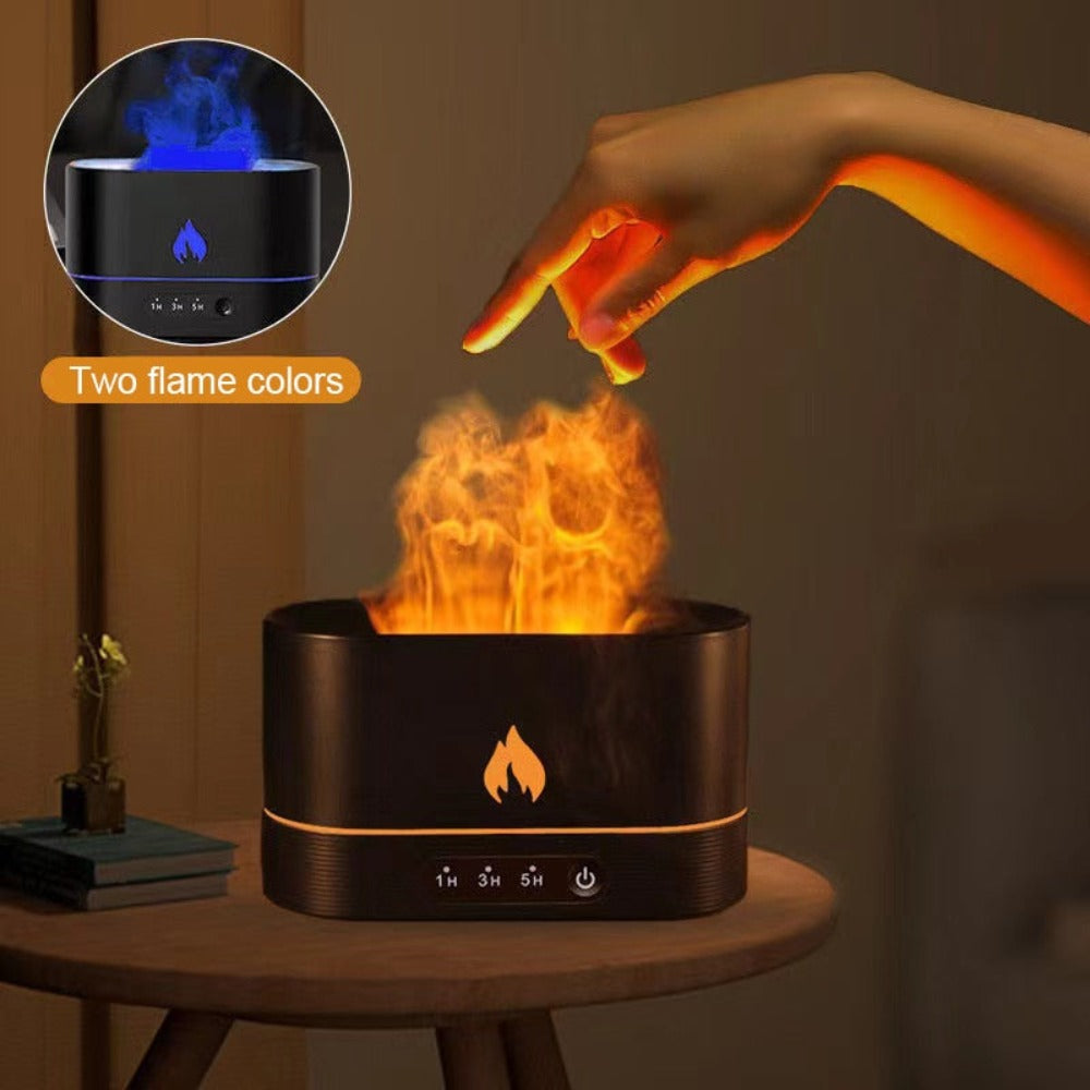 Essential Oil Diffuser With Flaming Effect And Timer