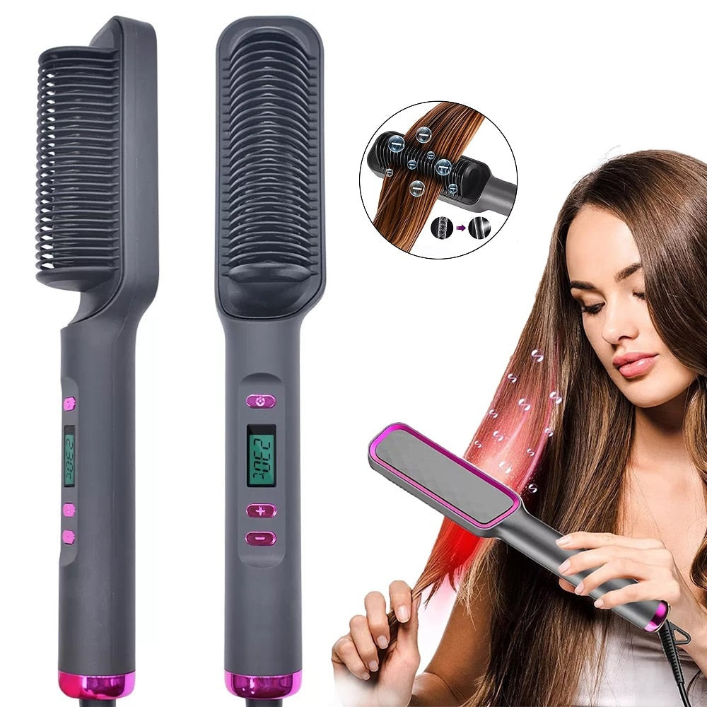 Coseey Electric Hair Straightener Brush