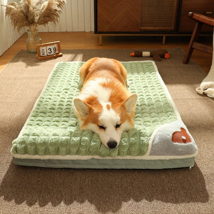 Pet Bed with Attached Pillow