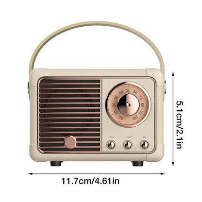 Bluetooth Compact Retro Speakers with Radio