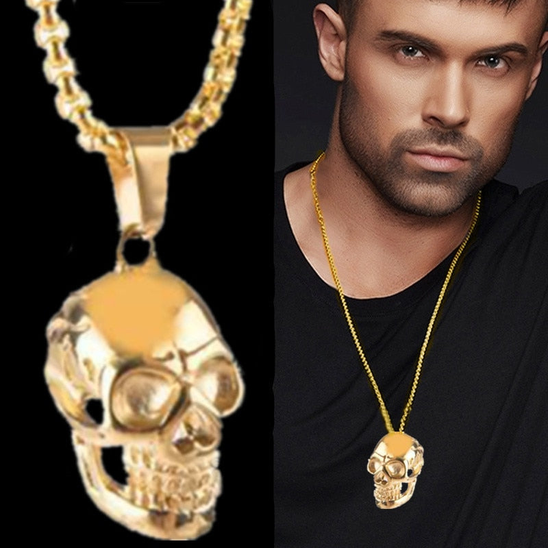 Shinny Skull Necklace