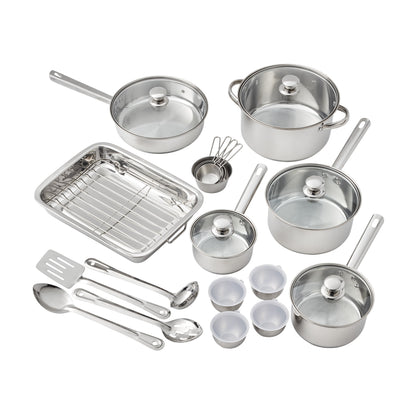 24 pcs Steel Cookware Set