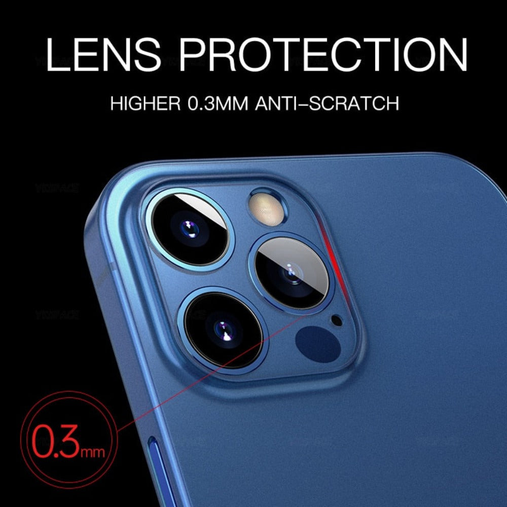 Ultra Thin 0.3mm Protective Matte Case for iPhone X to 14 series