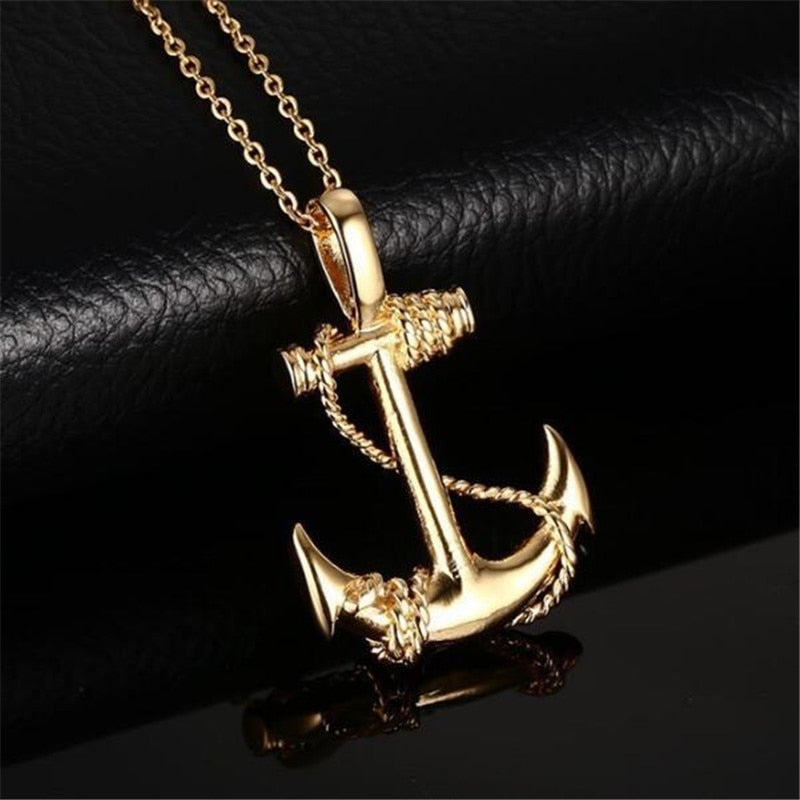Anchor With Ropes Necklace