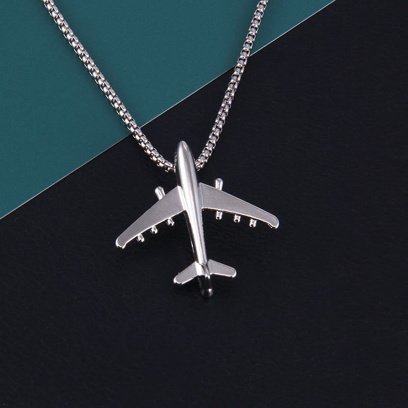 Womens Airplane Necklace