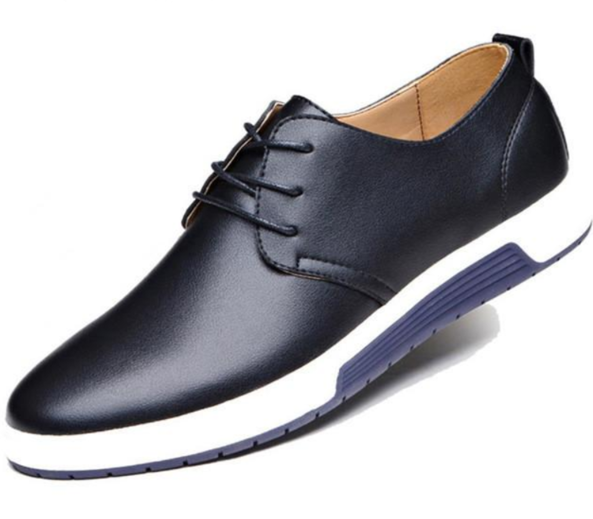 Mens Casual Daily Lace up Leather Shoes