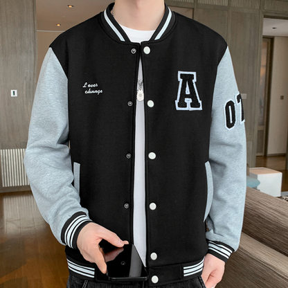 Mens Two Tones Letterman Jacket