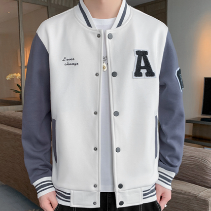 Mens Two Tones Letterman Jacket