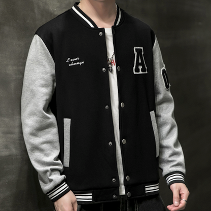 Mens Two Tones Letterman Jacket