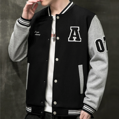 Mens Two Tones Letterman Jacket