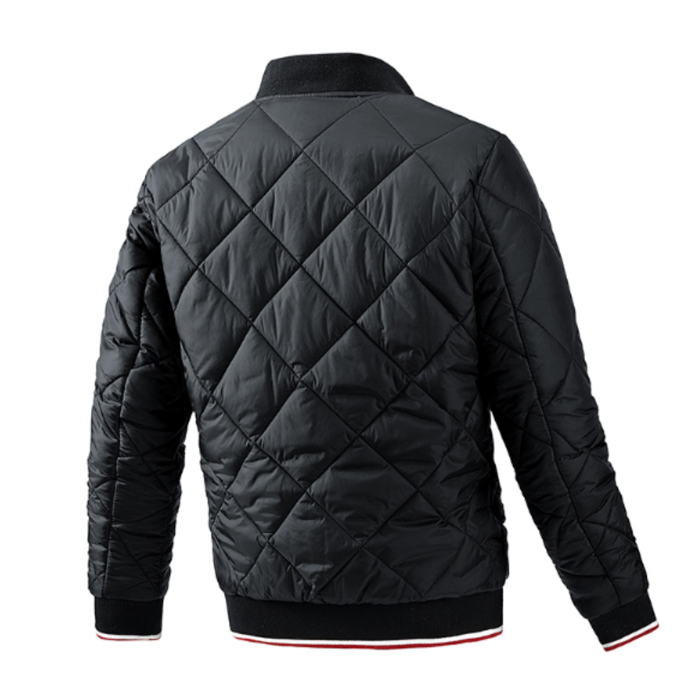 Mens Quilted Bomber Jacket