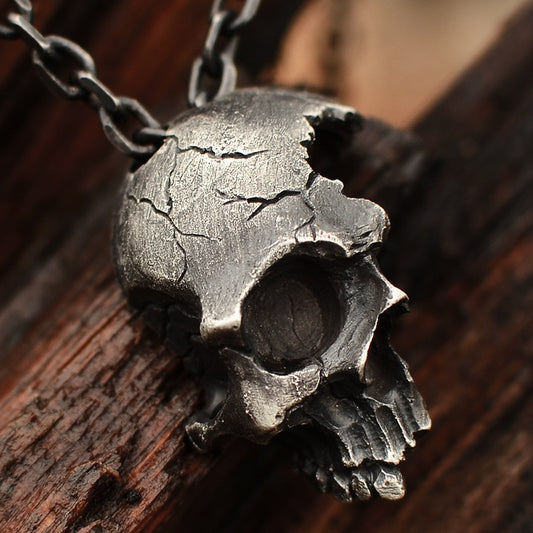 Broken Skull Necklace