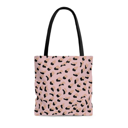 Pink Leopard Print Shopper Tote Bag Medium