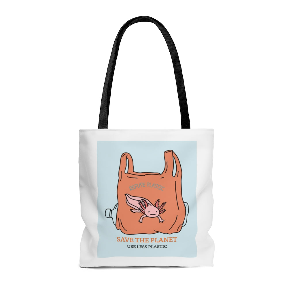 Save Earth Axolotl Edition Shopper Tote Bag Medium