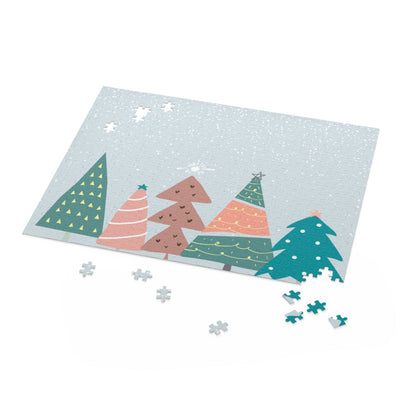 Christmas Trees in The Snow Jigsaw Puzzle 500-Piece
