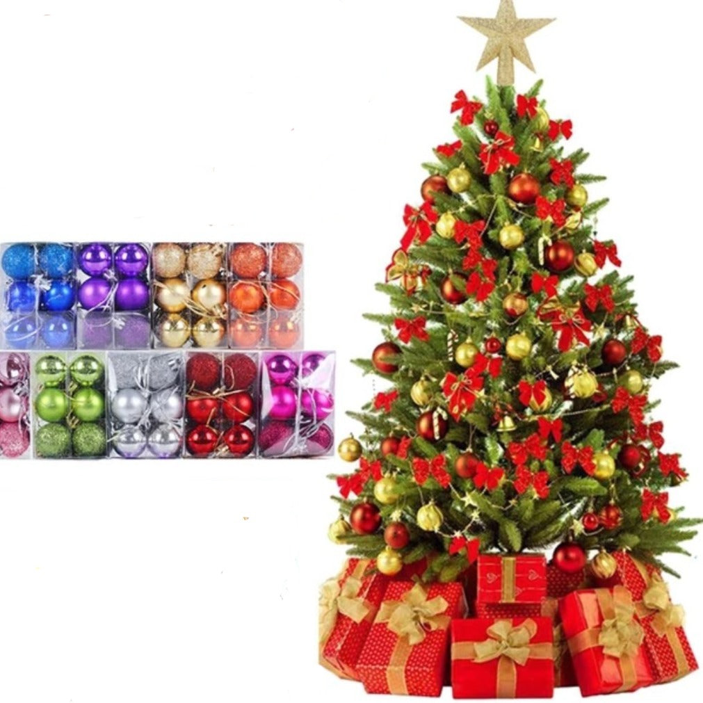 Christmas Ornaments Decoration Hanging Balls Value Pack 200 Units