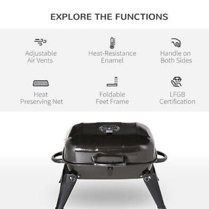Portable Tabletop BBQ Charcoal Grill