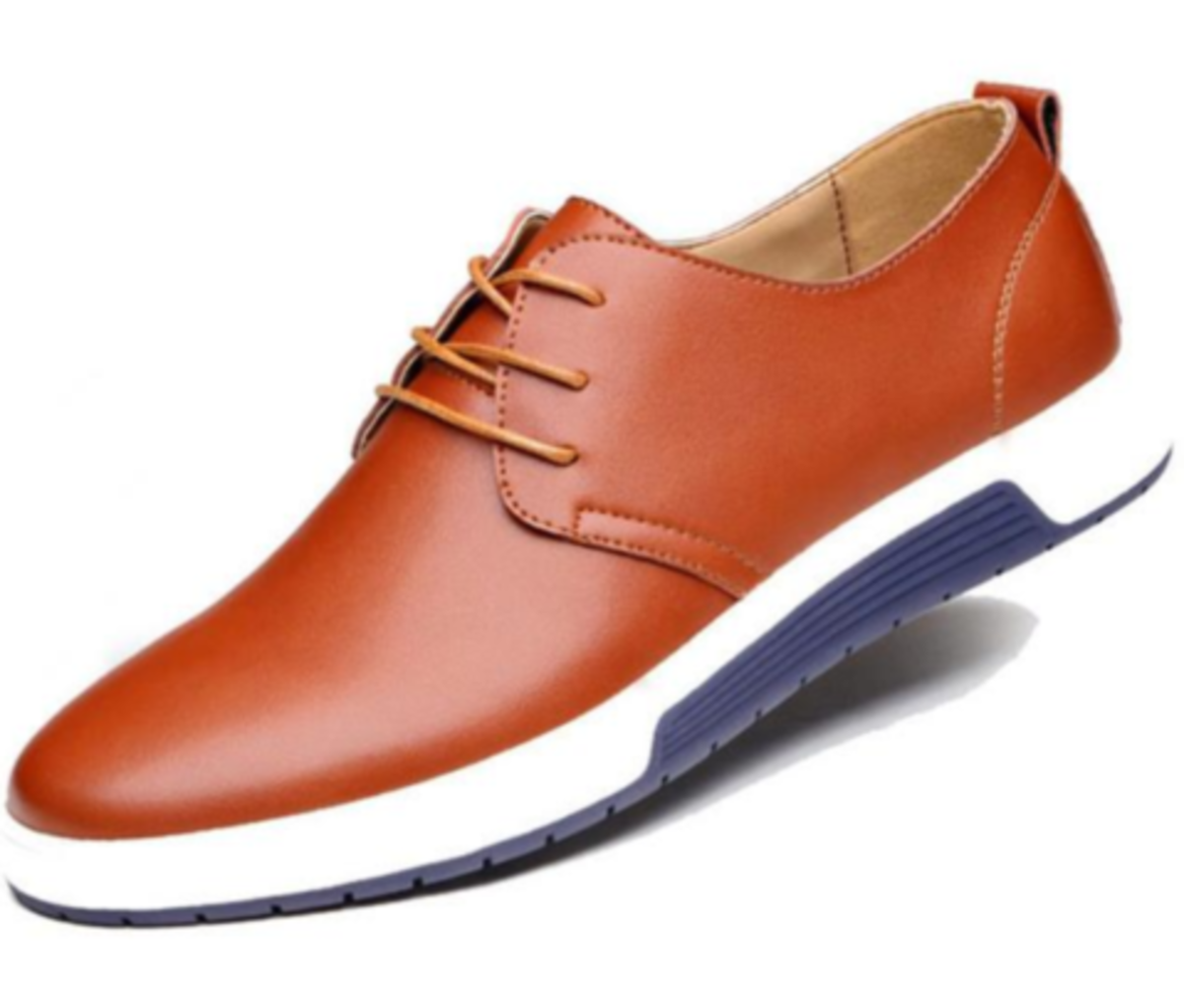 Mens Casual Daily Lace up Leather Shoes
