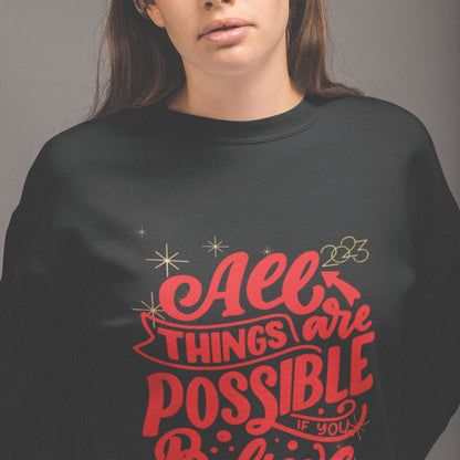 Womens Positive Message Sweatshirt