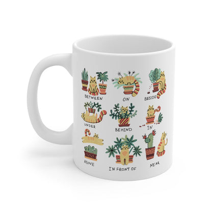 Puurfect Combo Cat and Plants Coffee Tea Mug