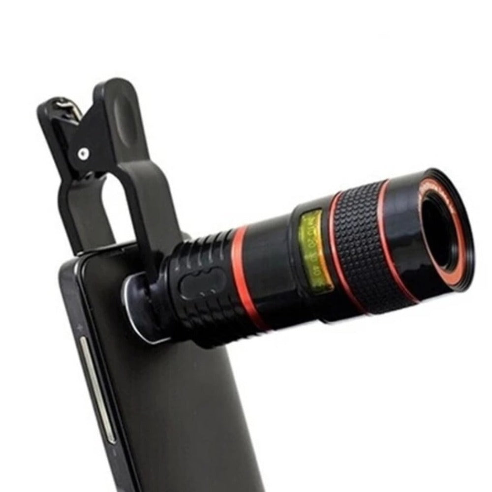 Dragon 8X HD Optical Zoom Smartphone Lens with Universal Mobile Phone Clip