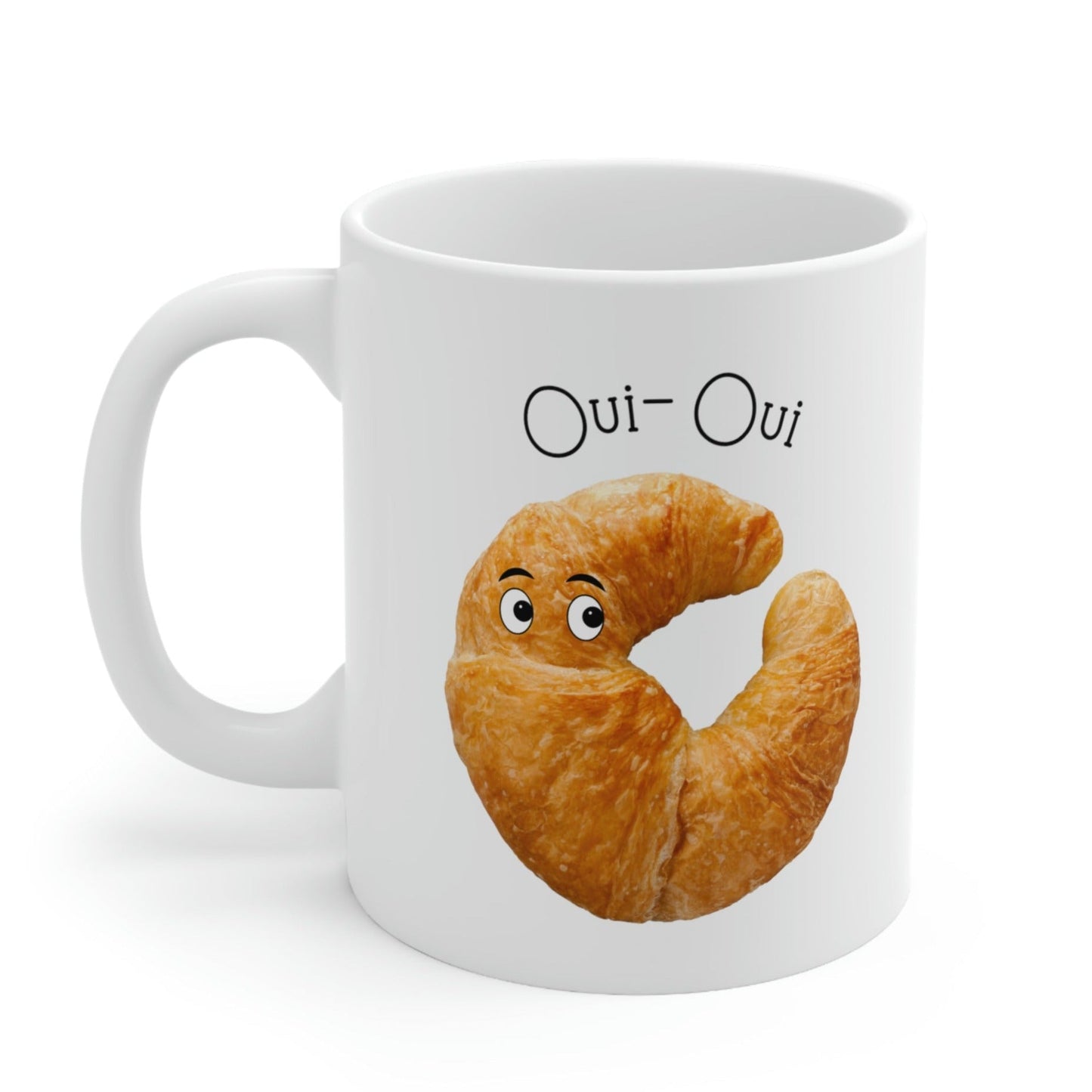 Oui Oui French Croissant Novelty Mug
