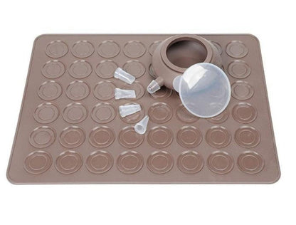 Silicone Macaroon Pastry Oven Baking Mold Set 48 slots
