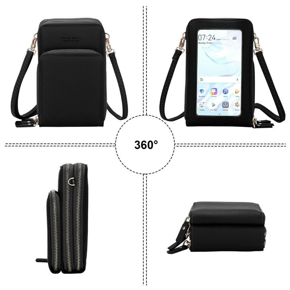 Touch Screen Phone Case Cross Body Pouch Wallet