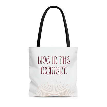 Live In The Moment Beach Shopper Tote Bag Medium
