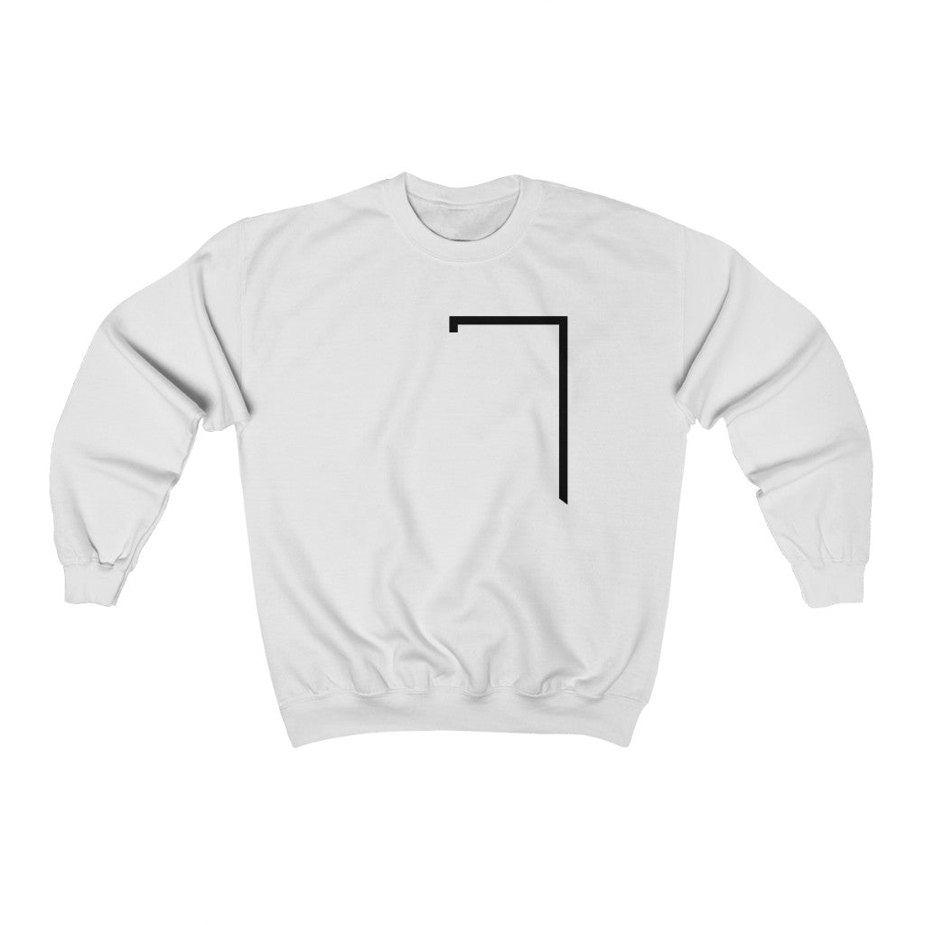 Mens Angled Logo Crewneck Sweatshirt