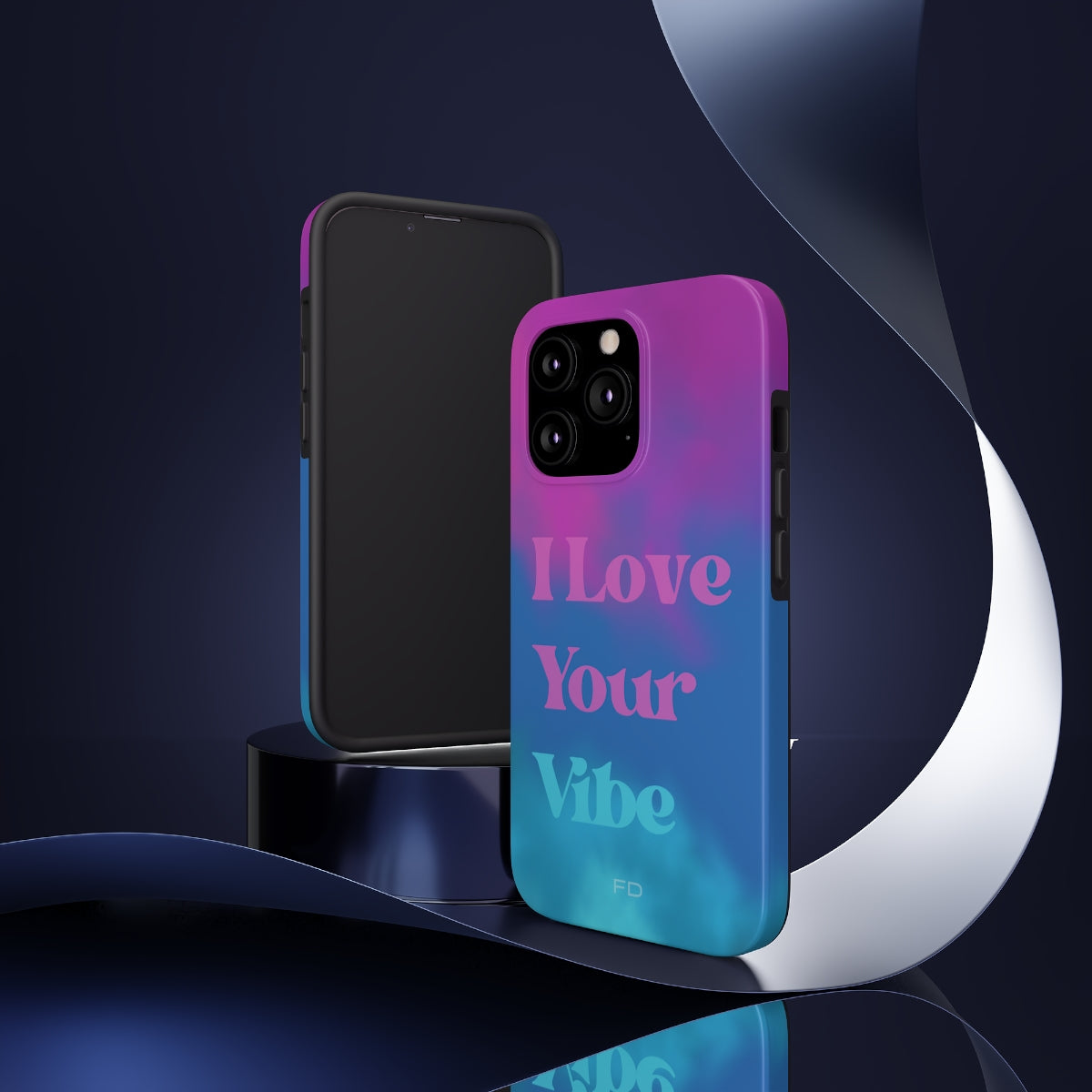 I Love Your Vibe Tough Case for iPhone with Wireless Charging