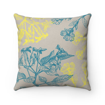Blooming Floral Double Sided Faux Suede Cushion - 4 Sizes
