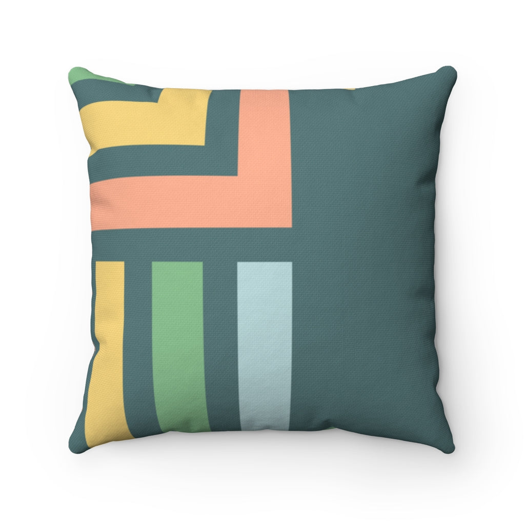 Color Block Green Cushion Home Decoration Accents - 4 Sizes