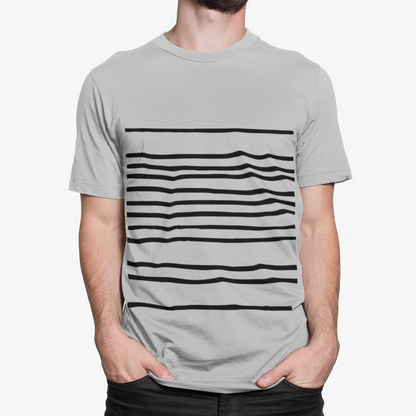 Mens T-Shirt with Horizontal Lines