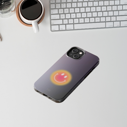 Happy Face Tough Case for iPhone Supports Wireless Charging