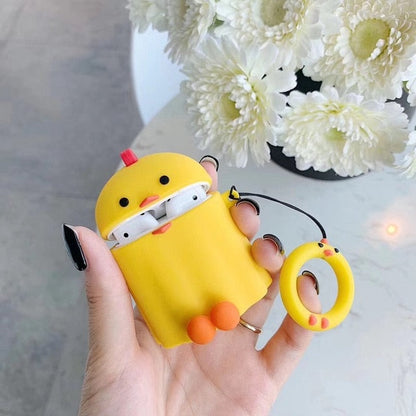 Cartoon Theme Silicone Airpods Case