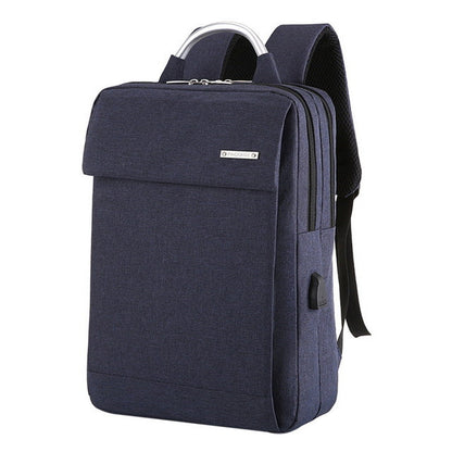 Dual Compartment Anti Theft Soft Back Computer Backpack with Top Handle