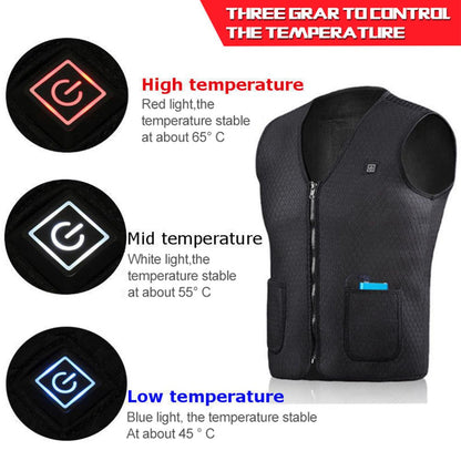 Unisex Smart Tech Fashion USB Heating Vest