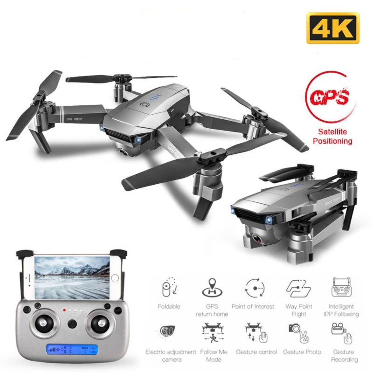 Ninja Dragon GPS WiFi RC 5G Drone with 4K HD Camera