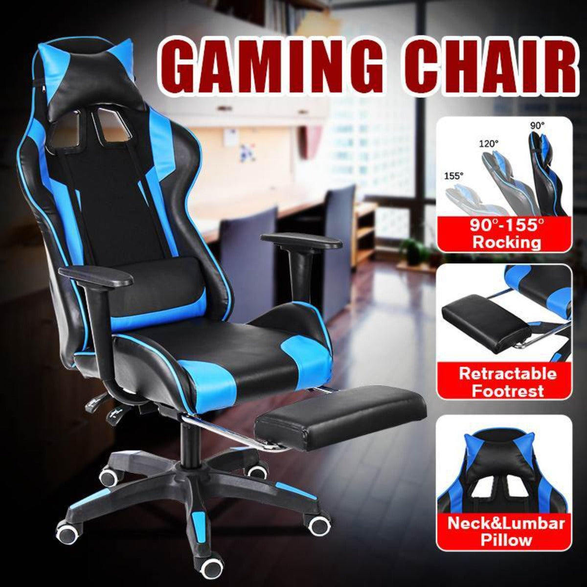 Ninja Dragon Vegan Leather Computer Gaming Chair