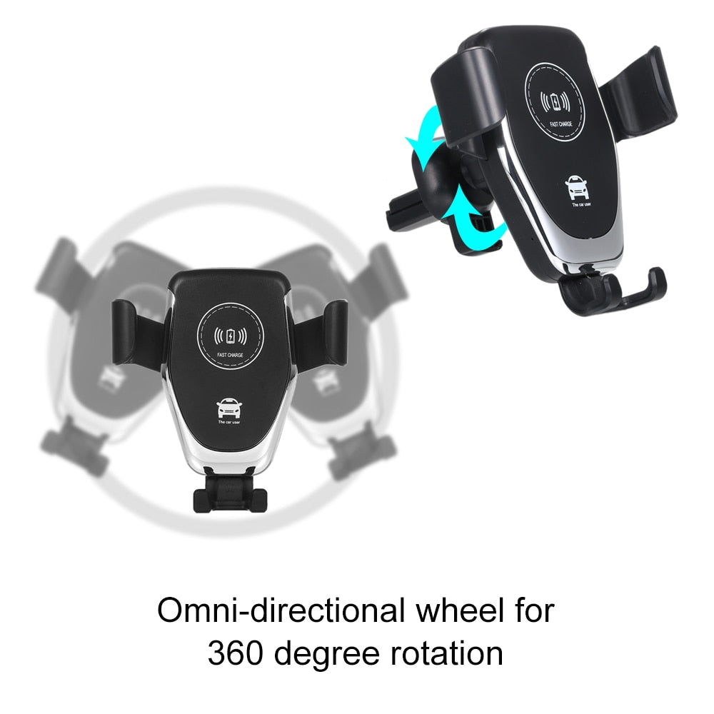 Ninja Dragon QI -X Universal Wireless Charger with Car Mount Holder
