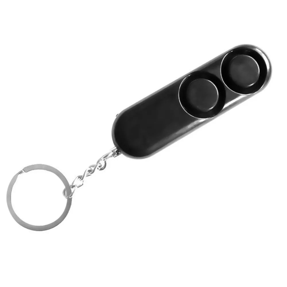 2 Pcs 120dB Self Defense Dual Speaker Extra Loud Personal Safety Alarm Keychain