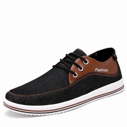 Mens Casual Breathable Street Style Lace Up Flats