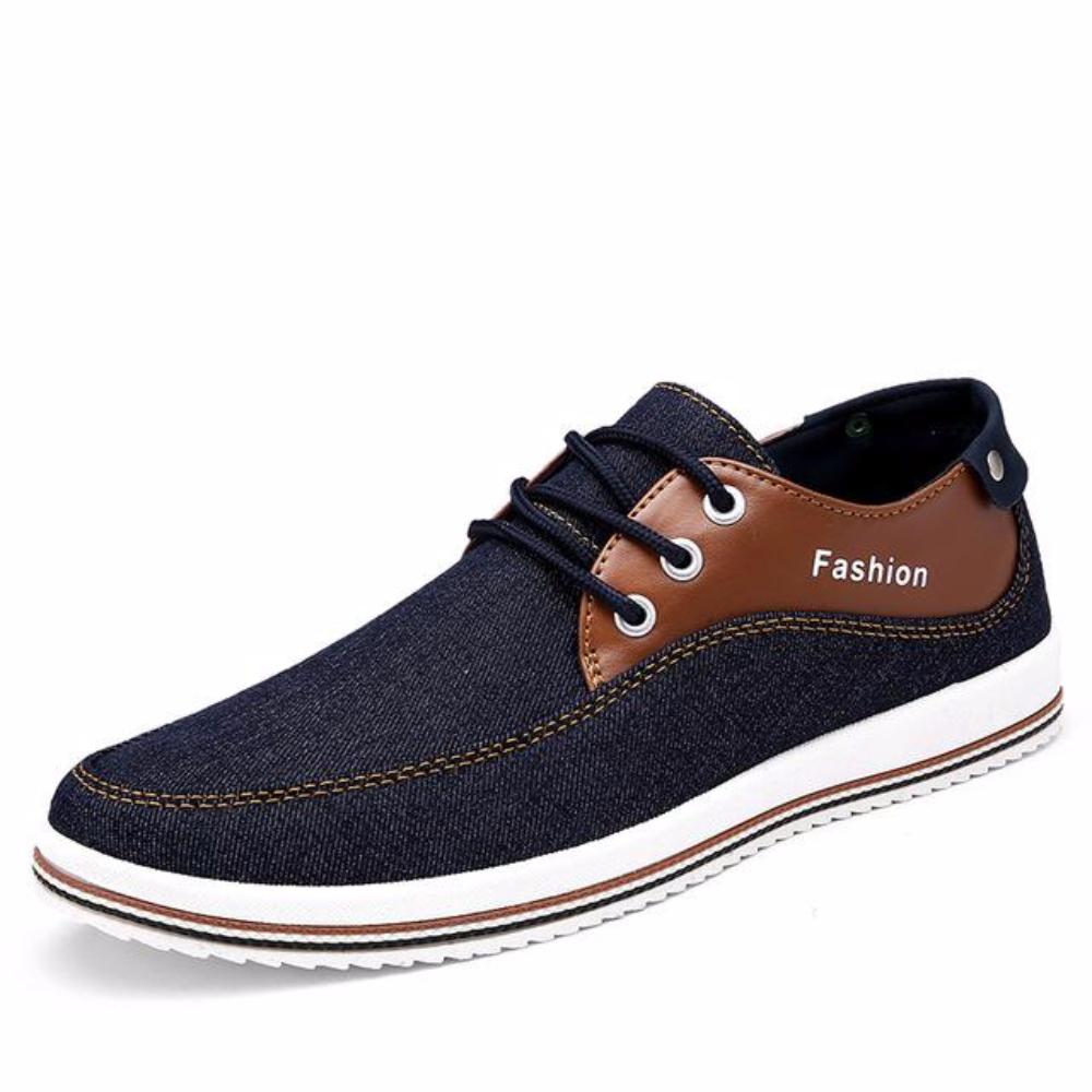 Mens Casual Breathable Street Style Lace Up Flats