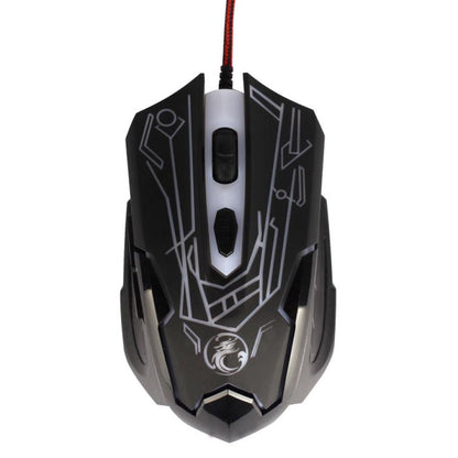 USB Optical Wired Mouse Gaming 6D Button 2000DPI  For Laptop PC
